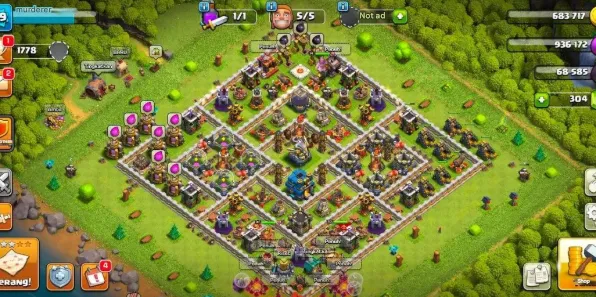 COC233 Maxed TH12 Mid Account | 5 Builders | Name Change Available | King 47 Queen 50 Warden 14 | Builder Hall 6 | 304 Gems 